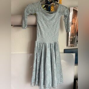 Girl blue formal gown sew trendy girls stretch